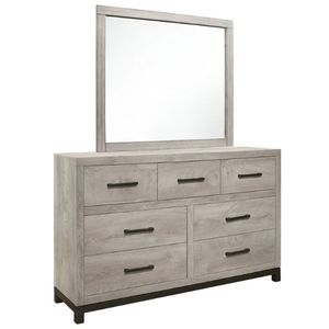 Zephir - Dresser & Mirror, Oak