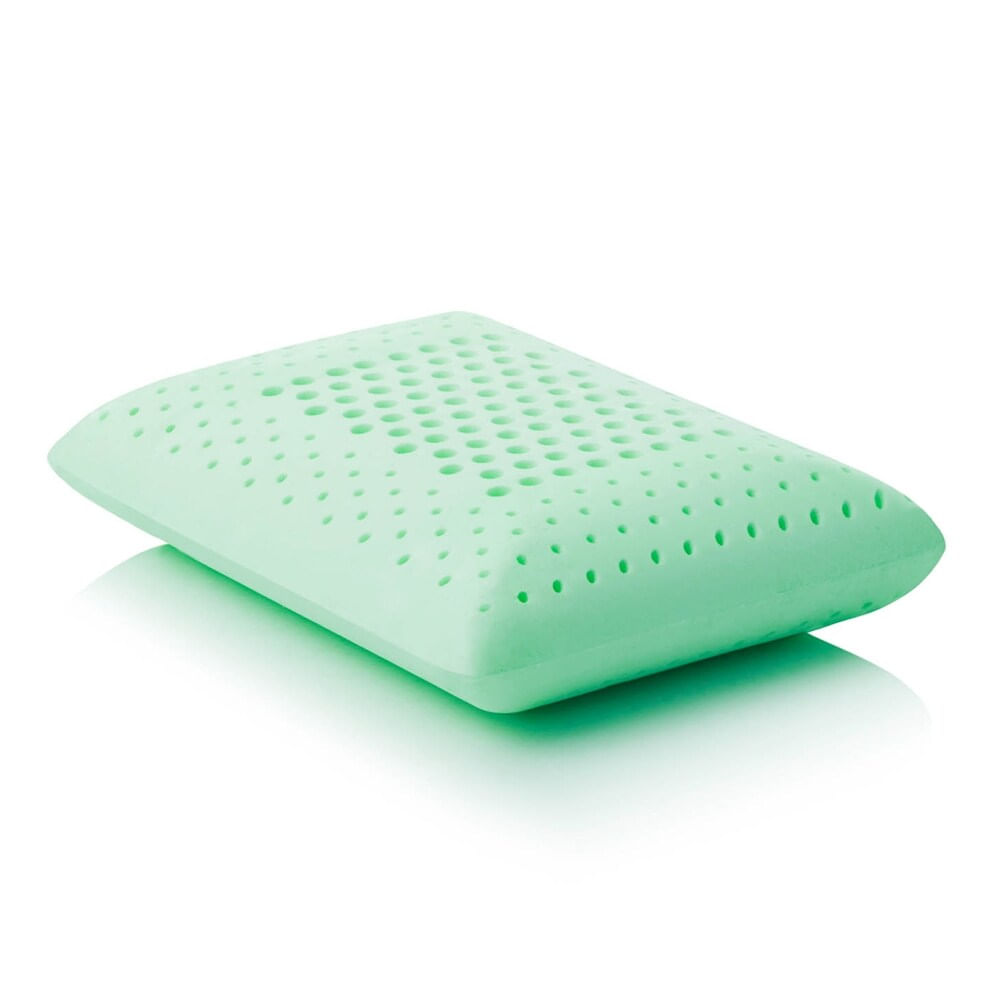 MALOUF Z ZONED PEPPERMINT PILLOW, QUEEN