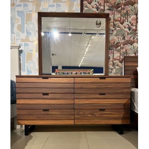 Urban - Dresser/Mirror , Rustic Brown
