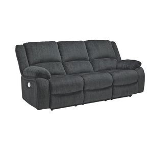 DRAYCOLL - POWER RECLINING SOFA, GREY