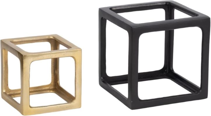 Sk - Metal Open Square Object , 2 Pcs