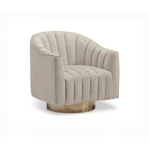 Penzlin - Swivel Accent Chair Pearl